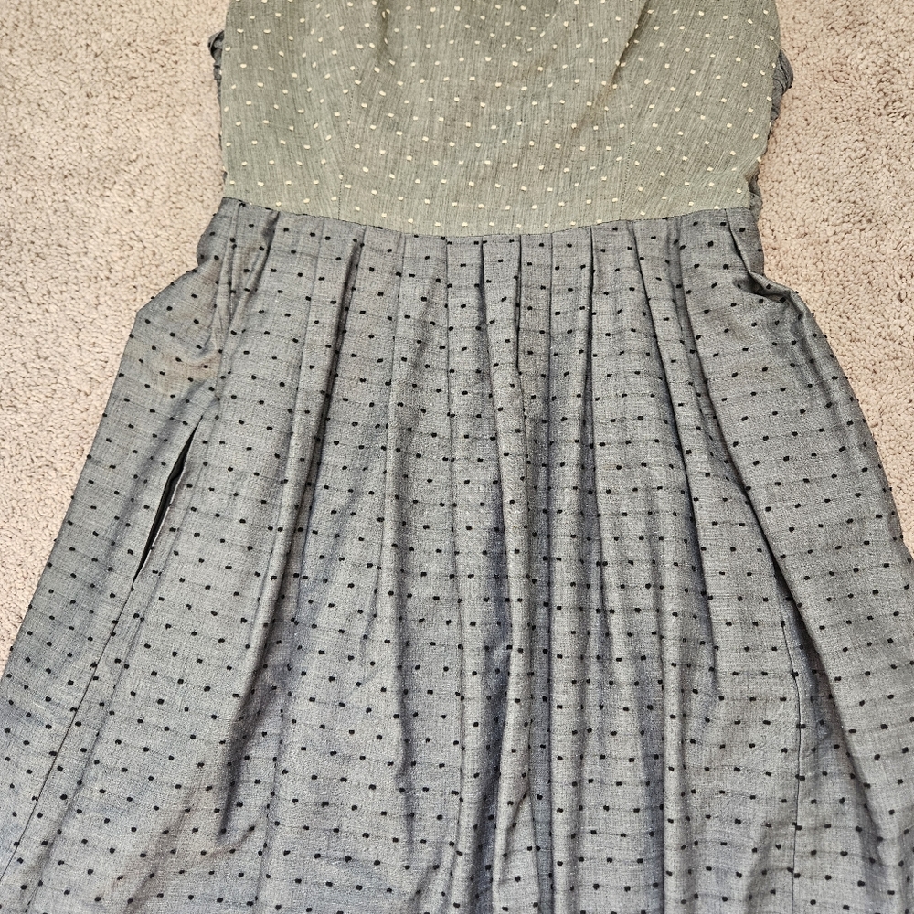 Corey Lynn Calter Vintage Inspired Fit Flare Polka Dot Anthropologie Dress 10 - Picture 2 of 7